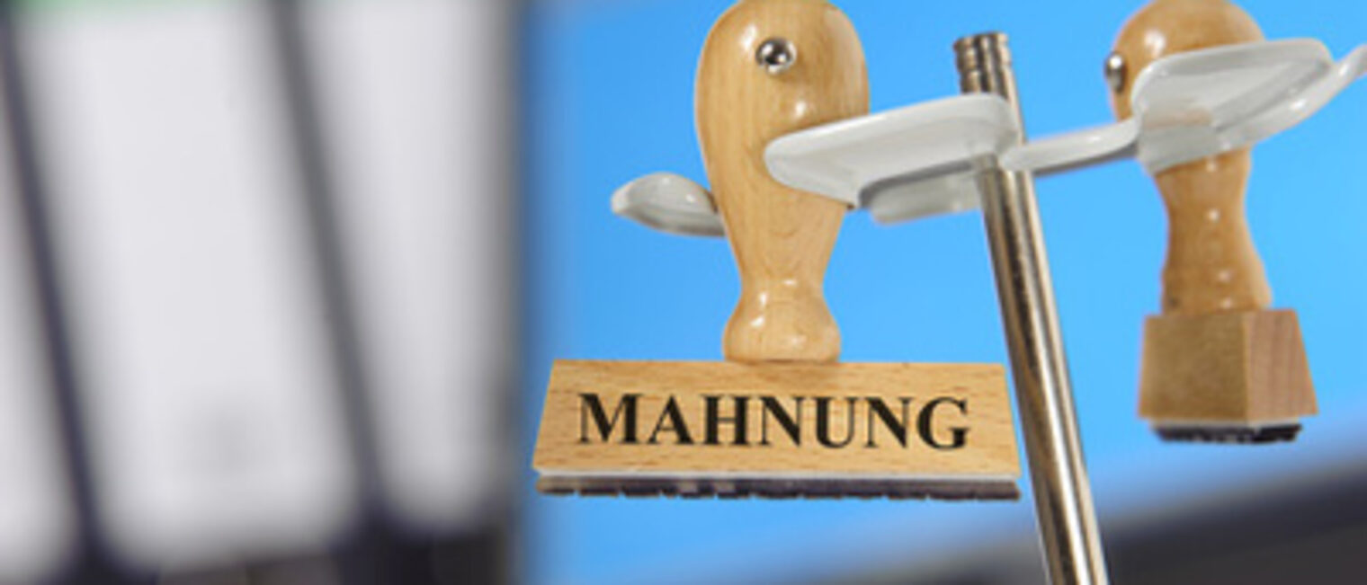 Mahnung Stempel