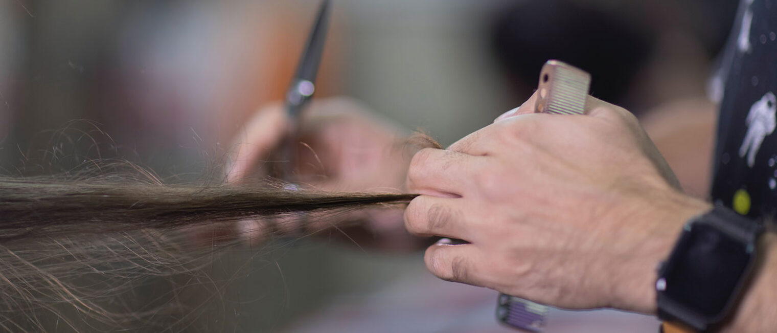 Haare Hand Schere Kam Friseur Uhr